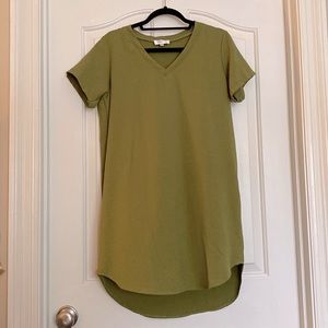 Olive Green T-shirt Dress